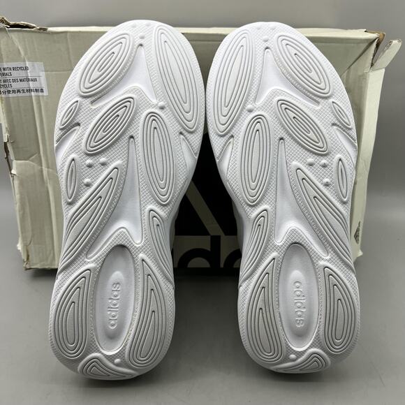 Adidas Ozelle Running Shoes Women's 6.5 White Bronze Cloudfoam Comfort Sneakers - Picture 7 of 10